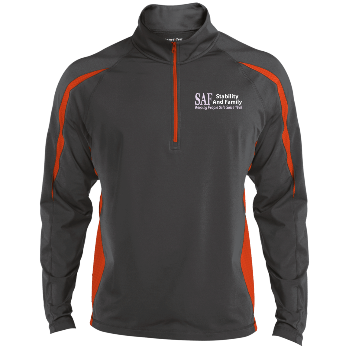 SAF - Men's Sport Wicking Colorblock 1/2 Zip
