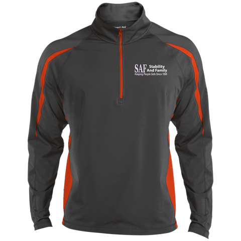 SAF - Men's Sport Wicking Colorblock 1/2 Zip