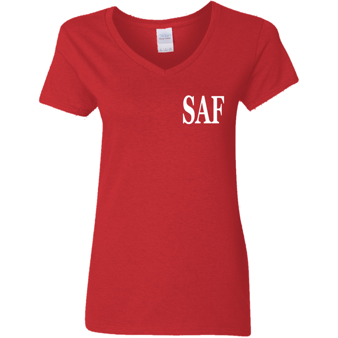 SAF - Ladies' 5.3 oz. V-Neck T-Shirt