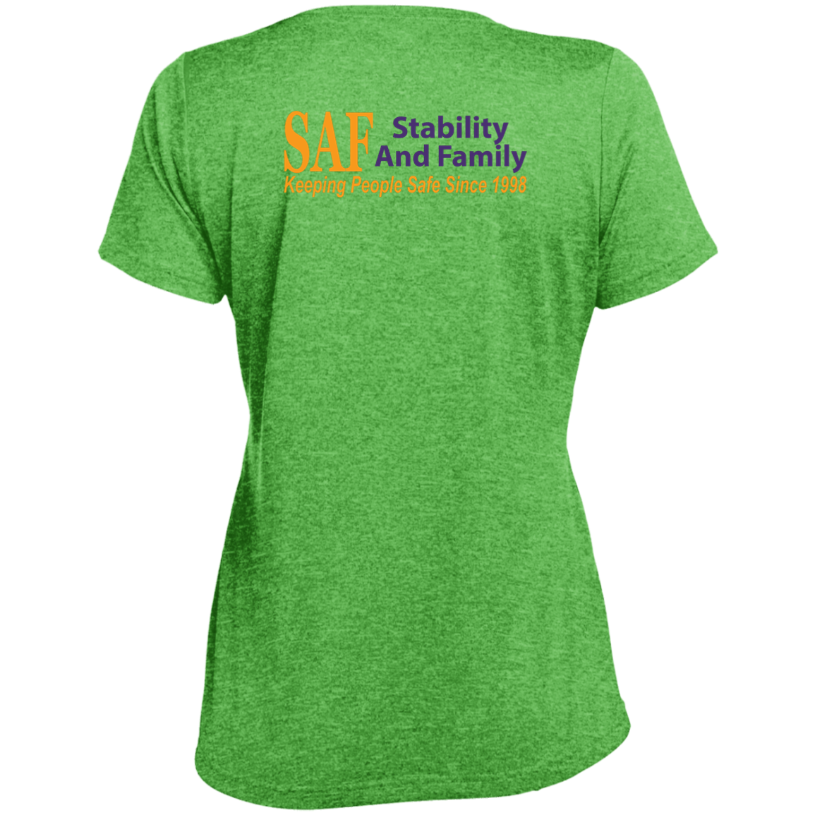SAF - Ladies' Heather Scoop Neck Performance Tee