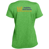 SAF - Ladies' Heather Scoop Neck Performance Tee