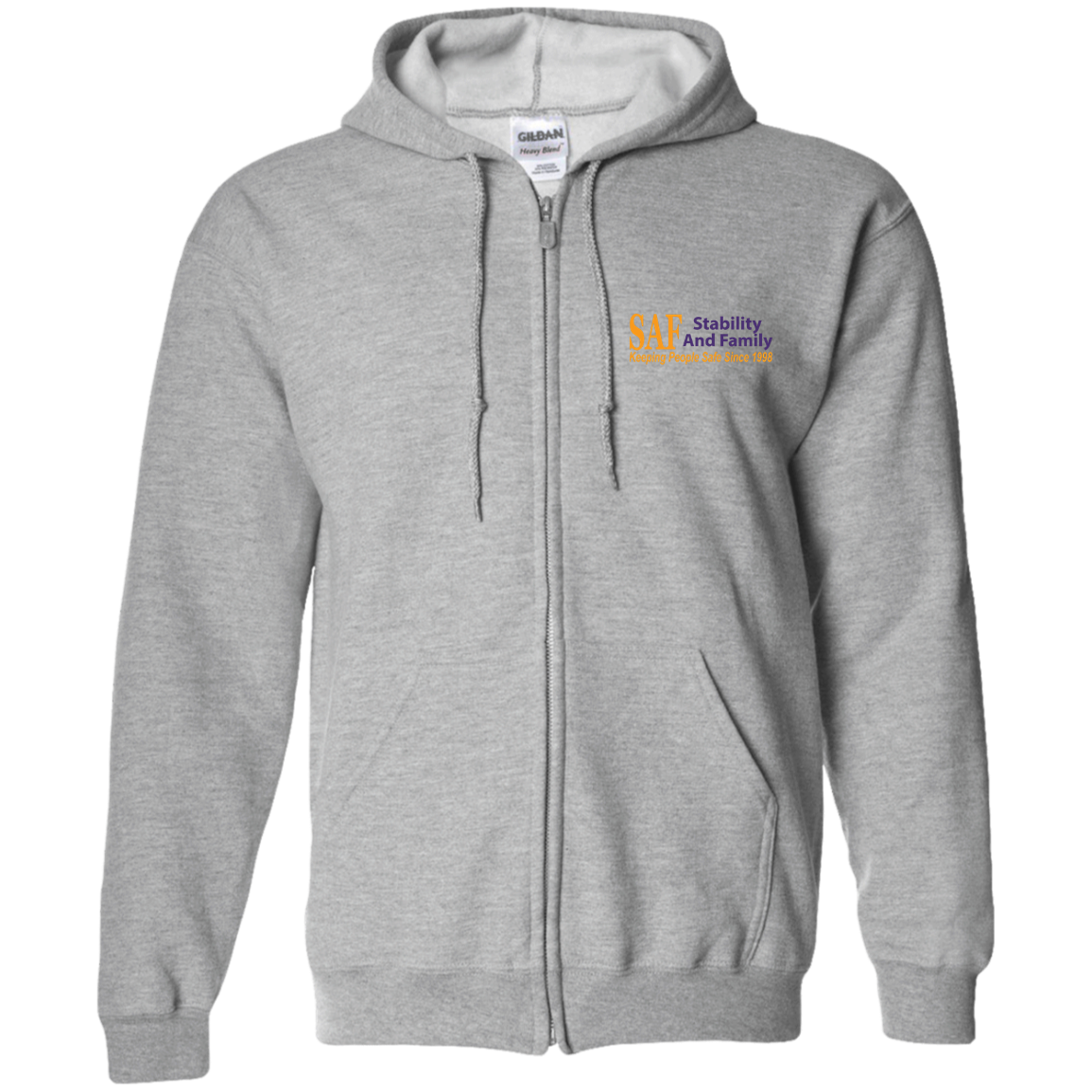 SAF - Zip Up Hooded Sweatshirt