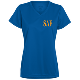SAF - Ladies’ Moisture-Wicking V-Neck Tee
