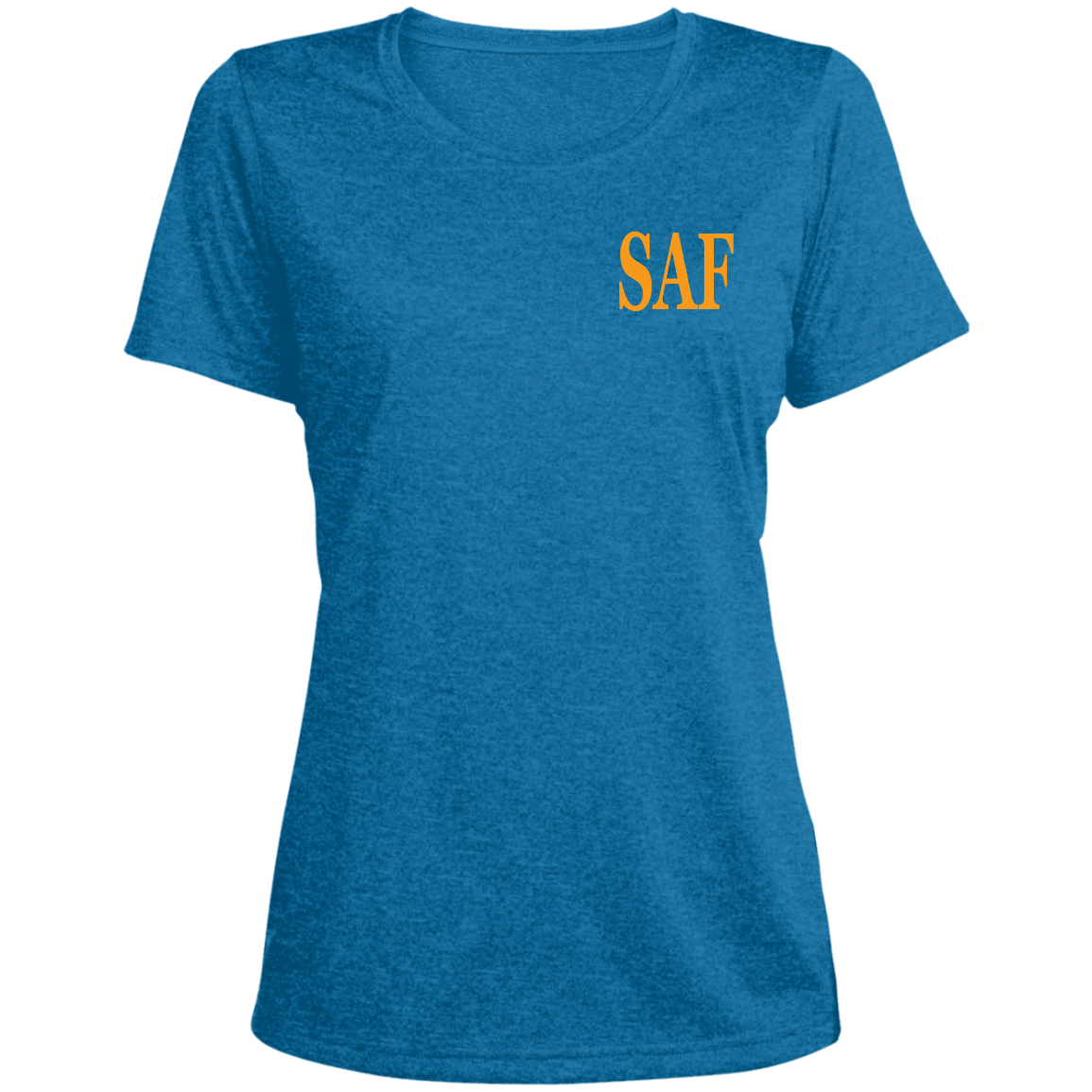 SAF - Ladies' Heather Scoop Neck Performance Tee