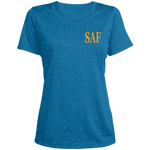 SAF - Ladies' Heather Scoop Neck Performance Tee