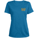 SAF - Ladies' Heather Scoop Neck Performance Tee