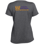 SAF - Ladies' Heather Scoop Neck Performance Tee