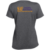 SAF - Ladies' Heather Scoop Neck Performance Tee