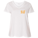 SAF - Ladies' Curvy V-Neck T-Shirt