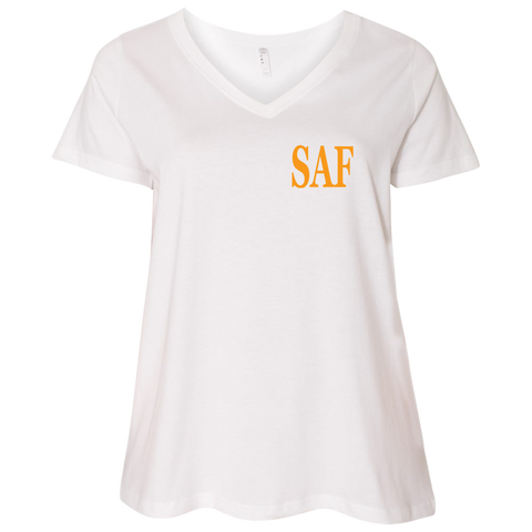 SAF - Ladies' Curvy V-Neck T-Shirt