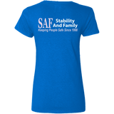 SAF - Ladies' 5.3 oz. V-Neck T-Shirt