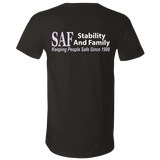 SAF - Unisex Jersey SS V-Neck T-Shirt