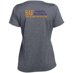 SAF - Ladies' Heather Scoop Neck Performance Tee