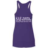 SAF - Ladies' Triblend Racerback Tank