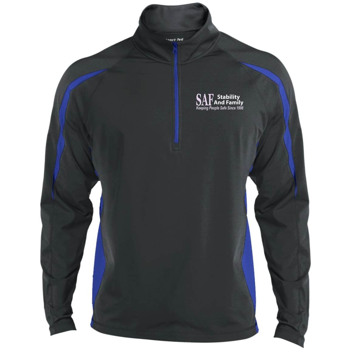 SAF - Men's Sport Wicking Colorblock 1/2 Zip