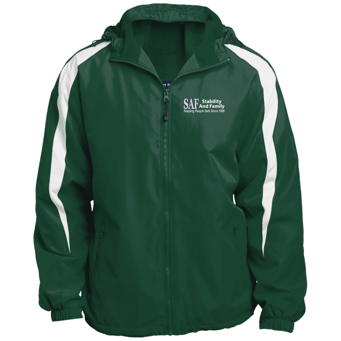 SAF - Fleece Lined Colorblocked Hooded Jacket