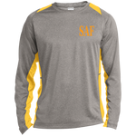 SAF - Long Sleeve Heather Colorblock Performance Tee