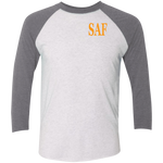 SAF - Tri-Blend 3/4 Sleeve Raglan T-Shirt
