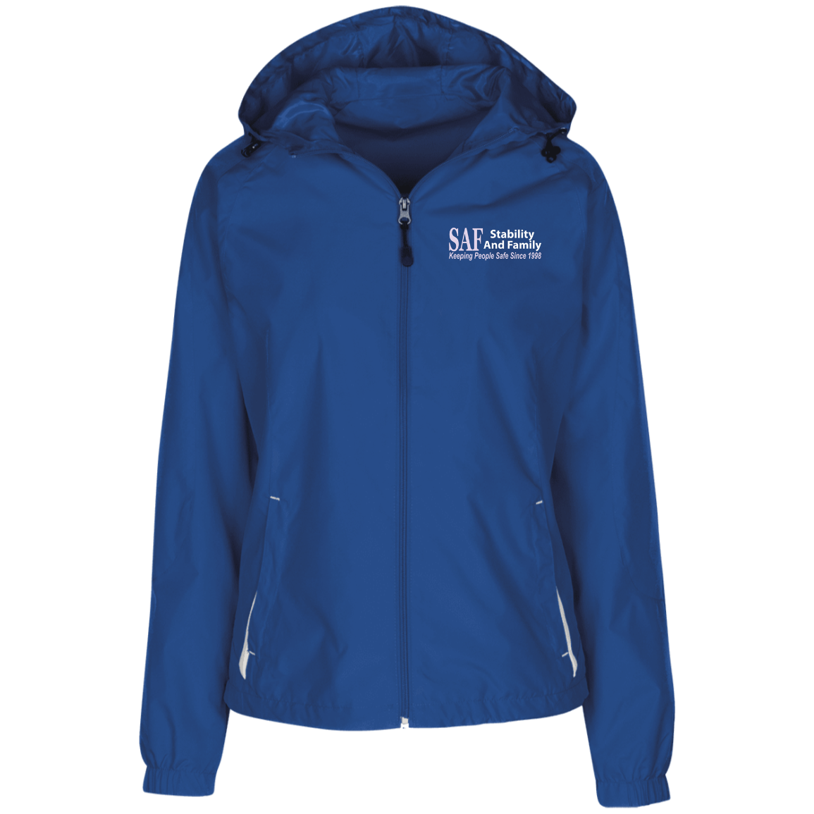SAF - Ladies' Jersey-Lined Hooded Windbreaker