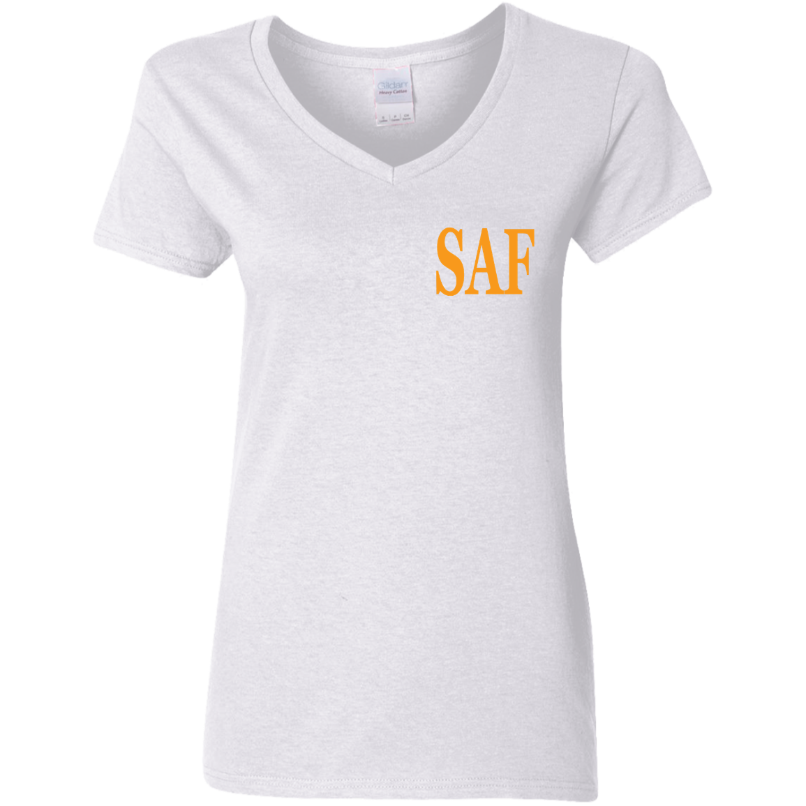 SAF - Ladies' 5.3 oz. V-Neck T-Shirt
