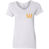 SAF - Ladies' 5.3 oz. V-Neck T-Shirt