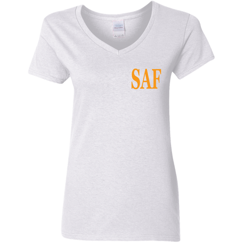 SAF - Ladies' 5.3 oz. V-Neck T-Shirt