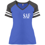 SAF - Ladies' Game V-Neck T-Shirt