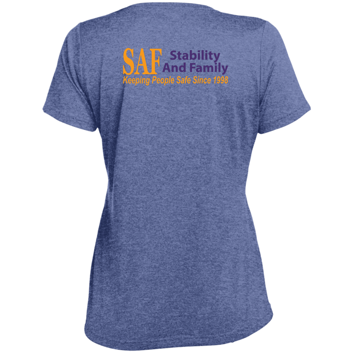 SAF - Ladies' Heather Scoop Neck Performance Tee