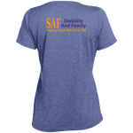 SAF - Ladies' Heather Scoop Neck Performance Tee