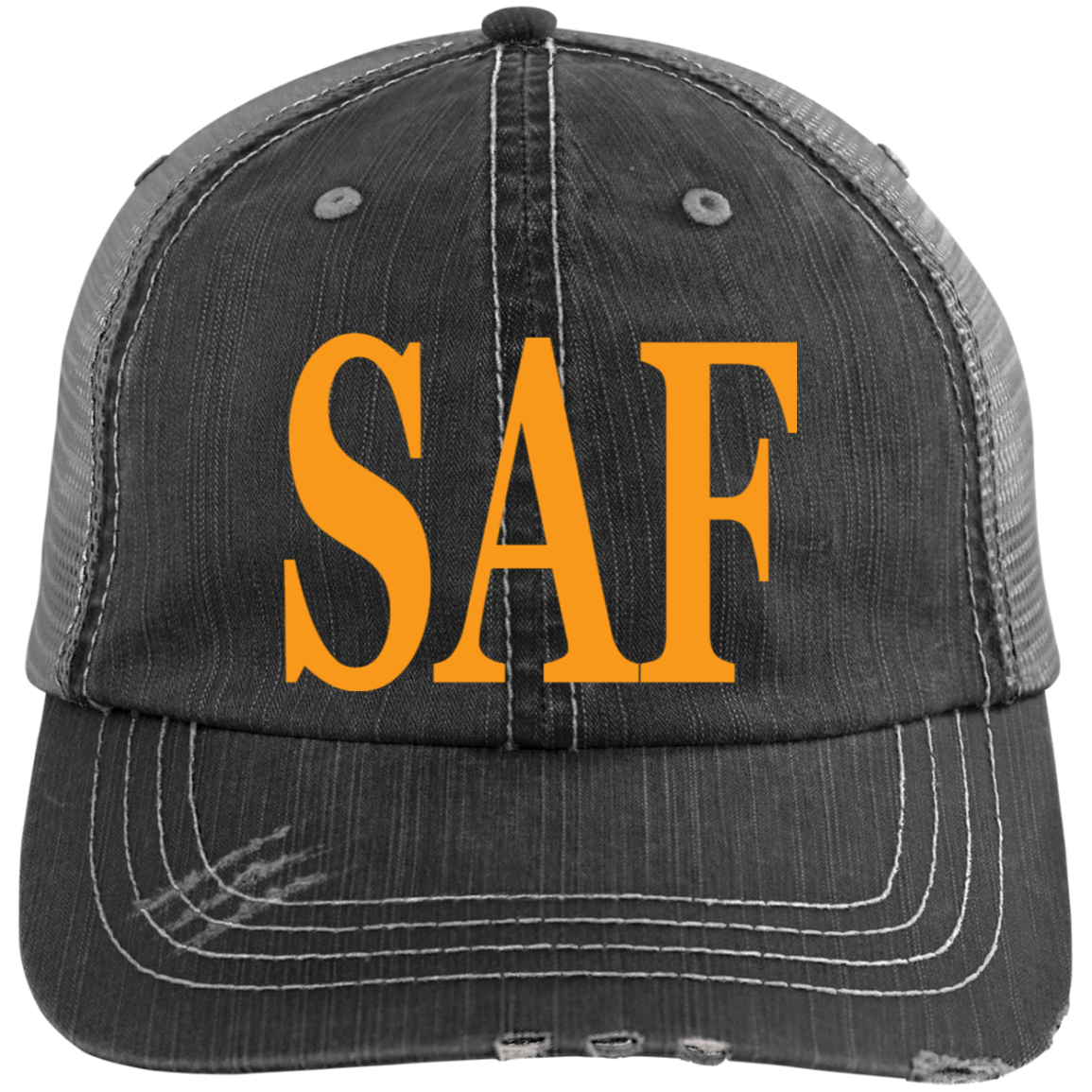 SAF - Distressed Unstructured Trucker Cap