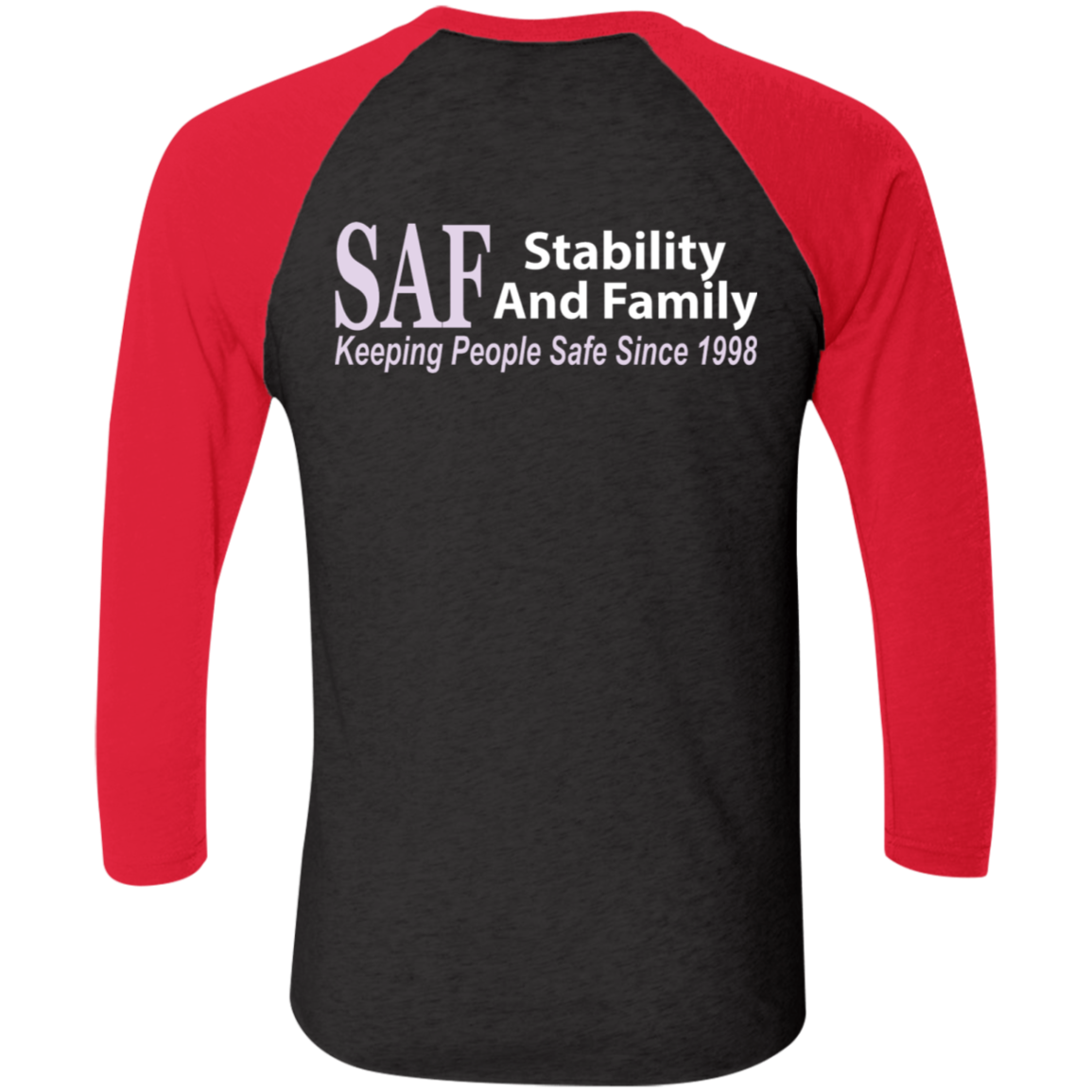 SAF - Tri-Blend 3/4 Sleeve Raglan T-Shirt