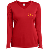 SAF - Ladies’ Long Sleeve Performance V-Neck Tee