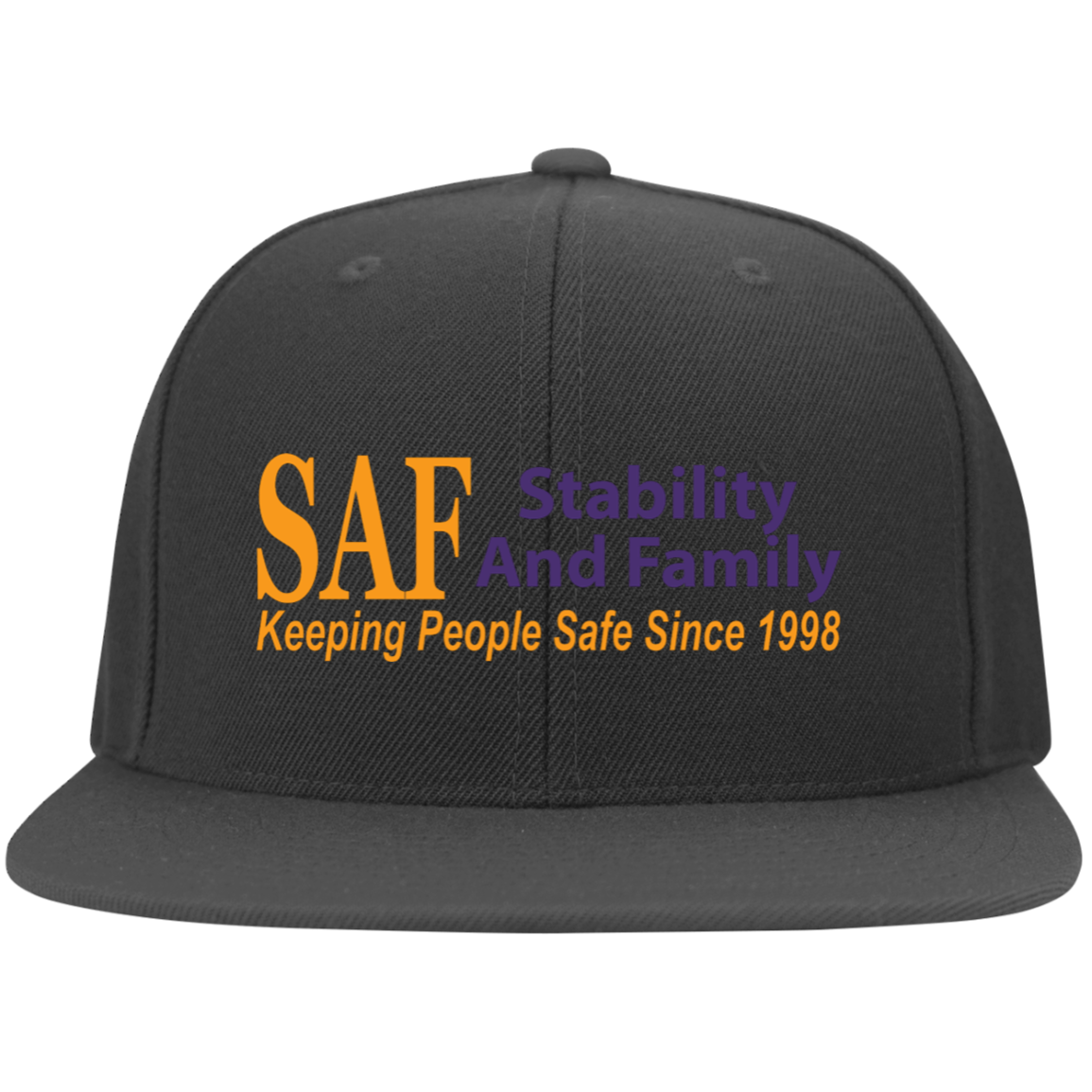 SAF - Flat Bill Twill Flexfit Cap